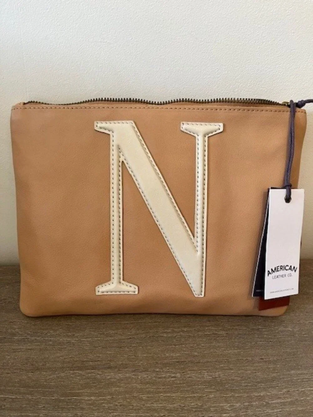American Leather Co. Dover Monogram Wristlet - Picture 6 of 9